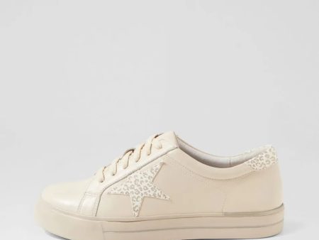 Ziera Alysia ~ Multi Leopard Bright ~ Milk Ivory ~ Leather Sneaker For Discount