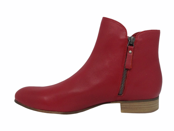 Django & Juliette Fabian ~ Red ~ Leather boot For Cheap