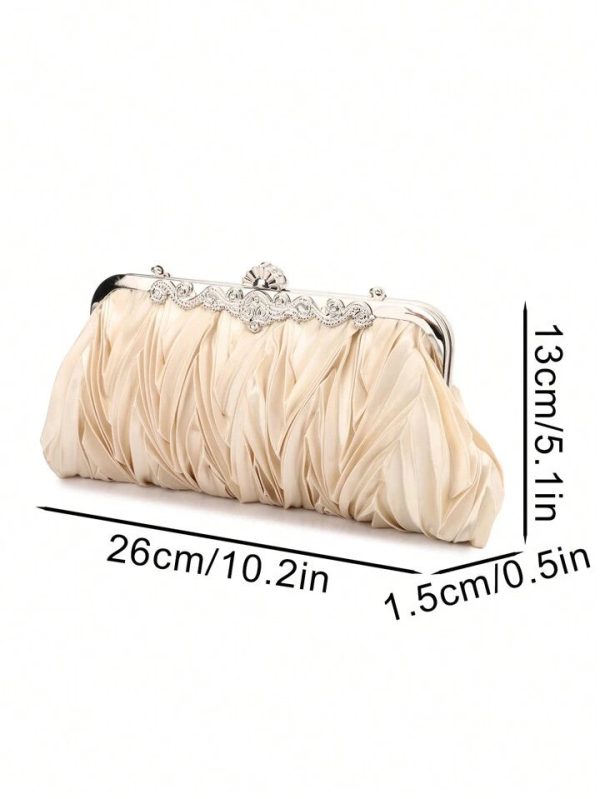 Apricot Elegant Evening Clutch Cheap