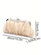 Apricot Elegant Evening Clutch Cheap