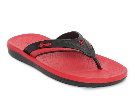 Paragon Ultra-Comfortable Black Casual Flip Flops for Men Online Hot Sale