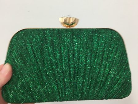 Lurex Glitter Clam Clutch Evening Bag ~ Blue ~ Green Hot on Sale