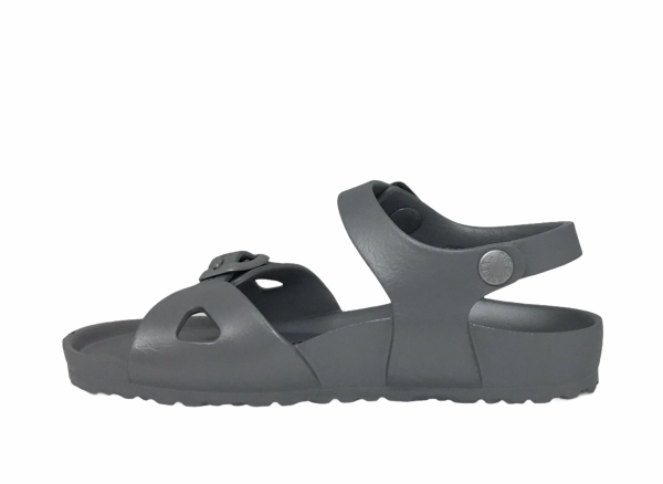 Birkenstock Junior Kids Rio Silver Narrow Fit EVA Fashion