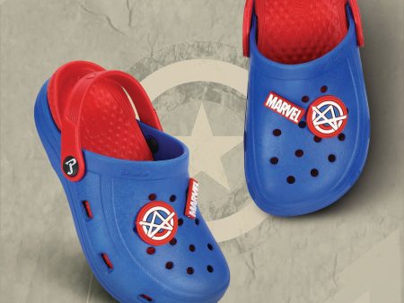 Marvel Captain America EVMK8013K Kids  Casual Clogs | Stylish Clogs for Kids with Durable Sole, Cushioned Foot Support & Sturdy Build | Ideal for Outdoor Use Online