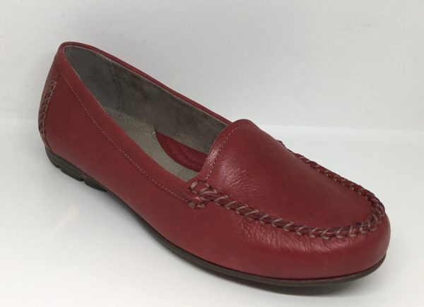 Naturalizer Kellyn Classic Dark Venom Red Leather Loafer Moccasin For Cheap