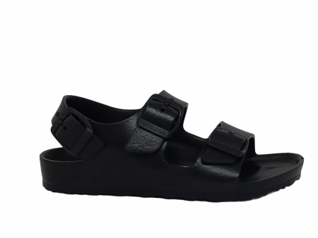 Birkenstock Junior Kids Milano ~ Black ~ Khaki ~ Narrow Fit EVA For Cheap