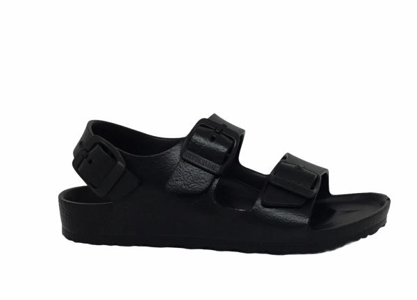 Birkenstock Junior Kids Milano ~ Black ~ Khaki ~ Narrow Fit EVA For Cheap