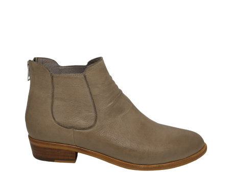 Django & Juliette Ivor ~ Warm Taupe Leather Boot Sale