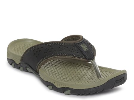 Paragon Olive Ultra-Durable Everyday Flip Flops for Men Fashion