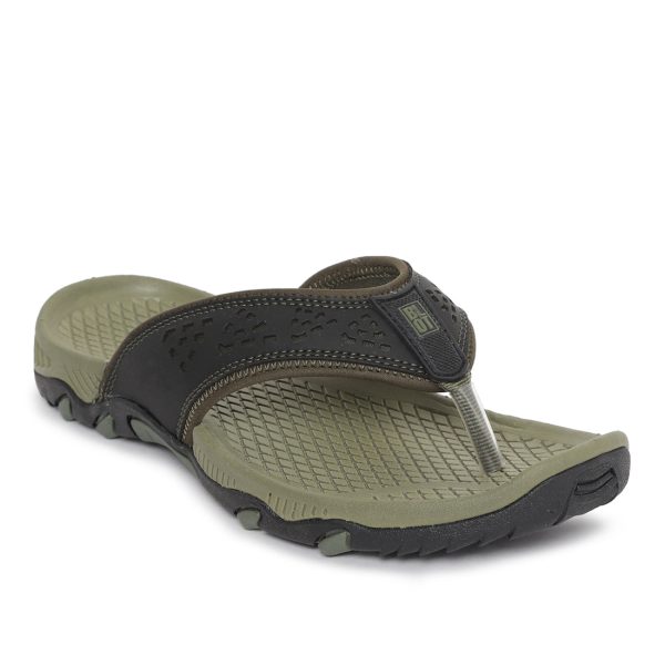 Paragon Olive Ultra-Durable Everyday Flip Flops for Men Fashion