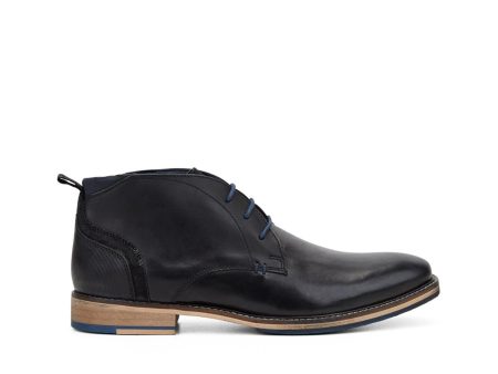 Julius Marlow Wade Black Leather Chukka Sale