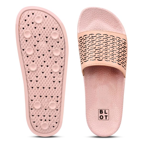 Paragon  K10905L Women Casual Slides | Stylish Sliders for Everyday Use for Ladies | Trendy & Comfortable Slippers with Cushioned Soles on Sale