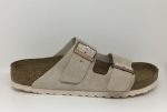 Birkenstock Arizona Nude Suede Soft footbed Regular Fit For Discount