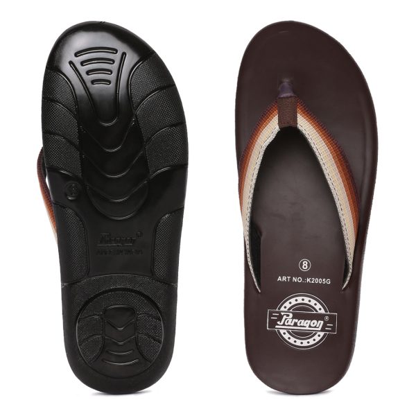 Paragon  K2005G Men Stylish Lightweight Flipflops | Casual & Comfortable Daily-wear Slippers for Indoor & Outdoor | For Everyday Use For Sale