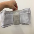 Silver Satin Clutch Cheap