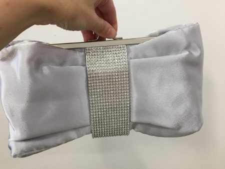 Silver Satin Clutch Cheap