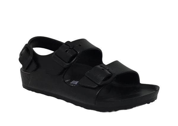 Birkenstock Junior Kids Milano ~ Black ~ Khaki ~ Narrow Fit EVA For Cheap