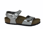 Birkenstock Junior Kids Rio Silver Narrow Fit Cheap