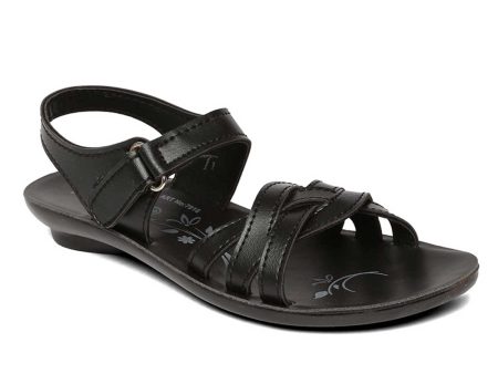 Kids Black P-Toes Sandals Supply