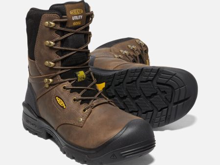 Men s 8  Independence Mid All Leather Insulated WP by KEEN Utility For Cheap