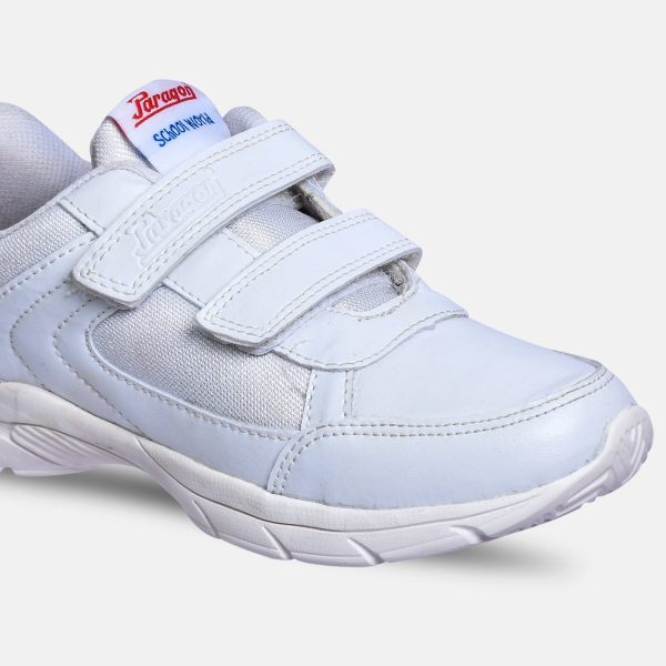 Paragon FBK0774B Kids Boys Girls School Shoes Comfortable Cushioned Soles | Durable | Daily & Occasion wear White Discount