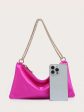 Hot Pink Satin Clutch Cheap