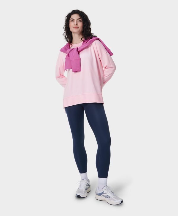 After Class Longline Sweatshir Sb8985 Nerine-Pink Online Sale