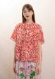 Blouse Sc98-4 Sc98 4 Red-Ecru Sale