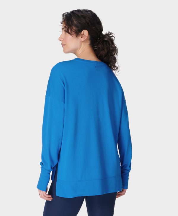 After Class Longline Sweatshir Sb8985a Tidal-Blue Sale