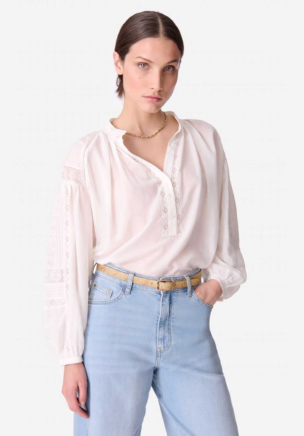 Blouse Nipoa 2hva27-v09117 Blanc Discount