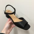 Ziera Caborra Black Wide Leather Heel on Sale