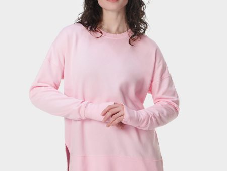 After Class Longline Sweatshir Sb8985 Nerine-Pink Online Sale