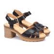 Canarias Heeled Leather Sandal by Pikolinos on Sale