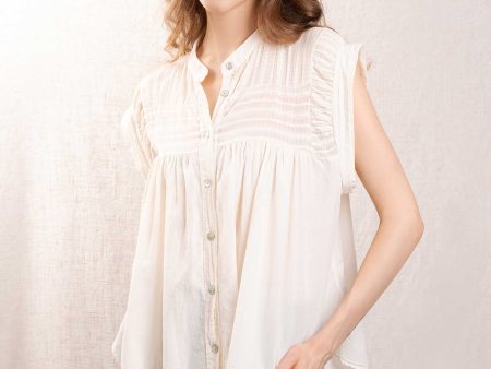 Blouse 94299 Cream on Sale