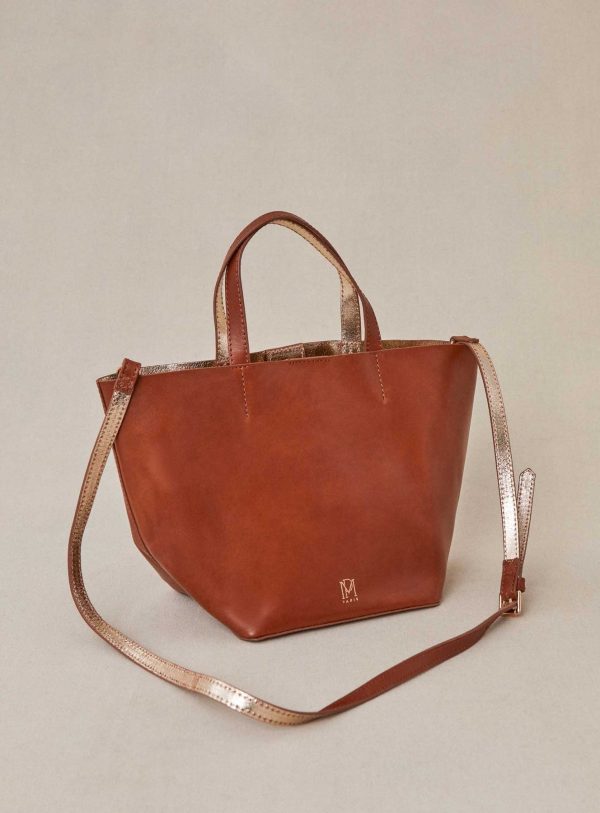 Tote Bag Swee Sweety Cuir Camel Online