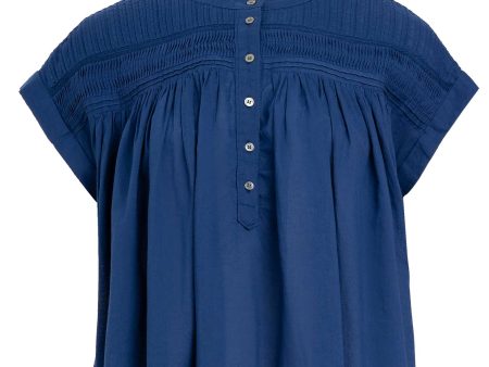 Blouse X5cfc000 Luane Top Marine-Blue Fashion