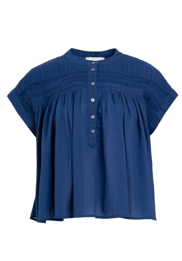 Blouse X5cfc000 Luane Top Marine-Blue Fashion