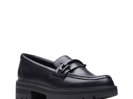 Orianna Bit Black Leather by Clarks Hot on Sale