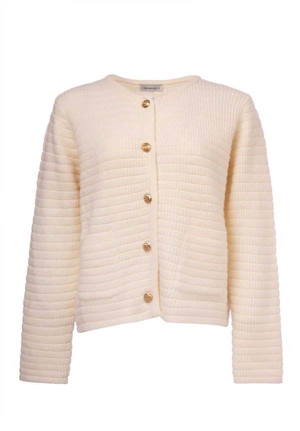 Cardigan Iy23617 Ecru Hot on Sale