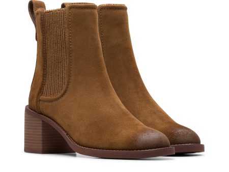 Chamberly Top Walnut Suede by Clarks Online Sale